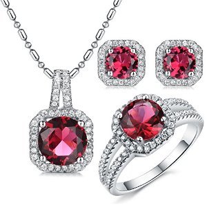 璀璨之禮 解讀lux-women 925國際純銀精鑲璀璨紅套裝